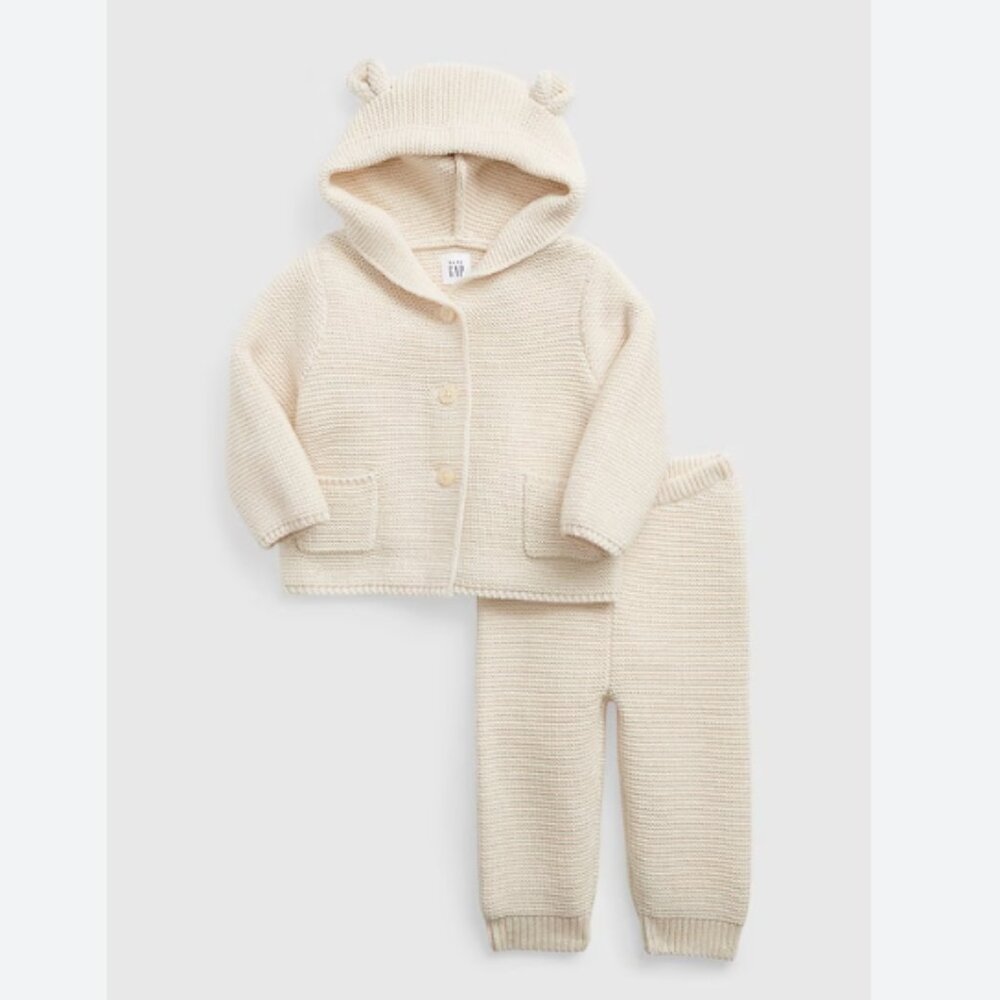 Gap Baby Bear Sweater Outfit Set, 18-24mths - French Vanilla